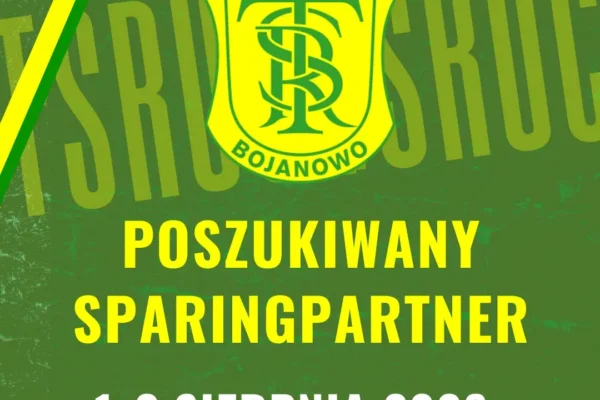 Klub piłkarski poszukuje sparingpartnera na 1-2 sierpnia