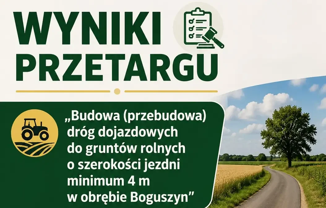 Przetarg na budowę dróg w Boguszynie rozstrzygnięty – gmina wybrała wykonawcę