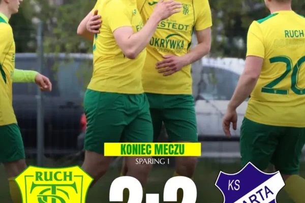 Remis w pierwszym sparingu: TS Ruch 2:2 ze Spartą Miejska Górka