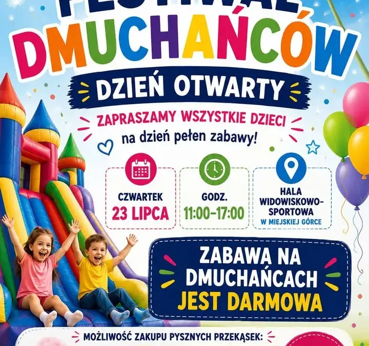 Festiwal Dmuchańców w Miejskiej Górce – zabawa dla całej rodziny