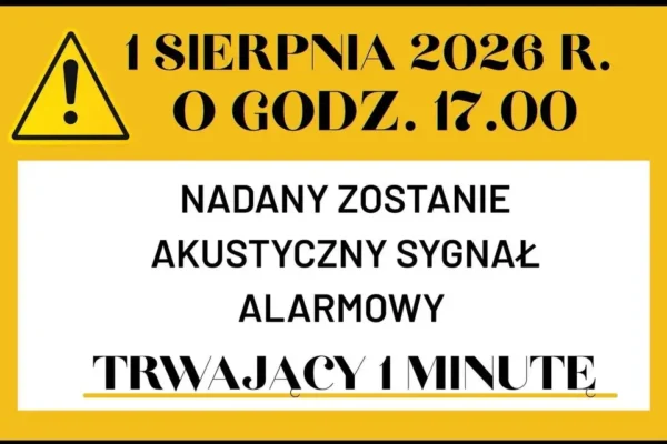 1 sierpnia 2026 r. zawyją syreny alarmowe w 82. rocznicę Powstania Warszawskiego