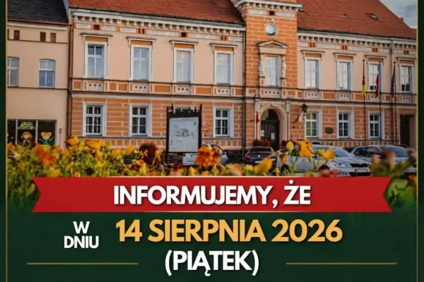 Urząd Miejski w Bojanowie nieczynny 14 sierpnia – dzień wolny za święto