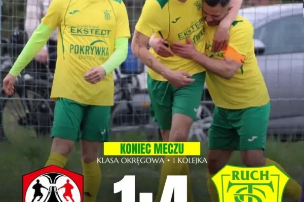 Piłkarze TS Ruch wygrywają pierwszy mecz sezonu