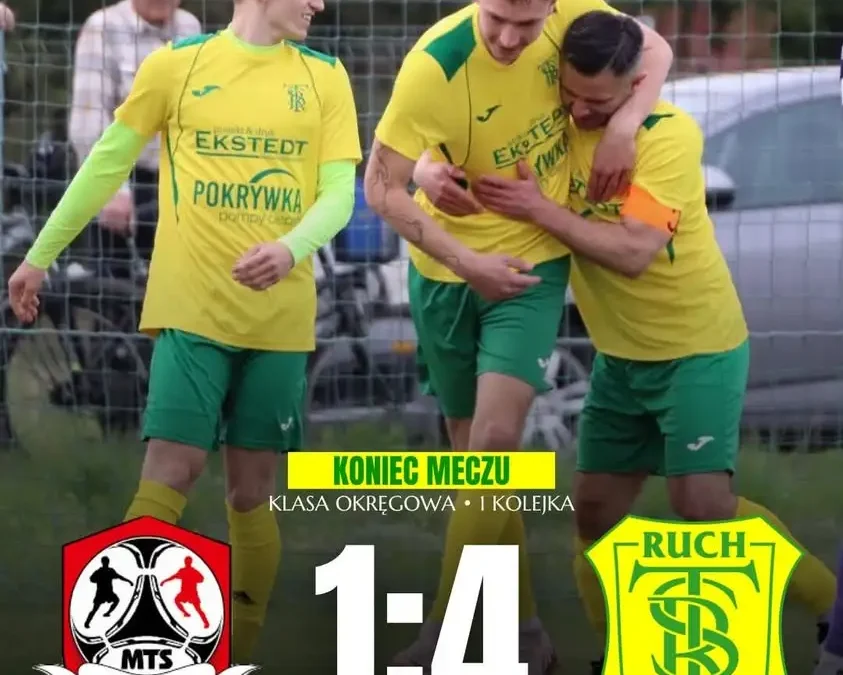 Piłkarze TS Ruch wygrywają pierwszy mecz sezonu