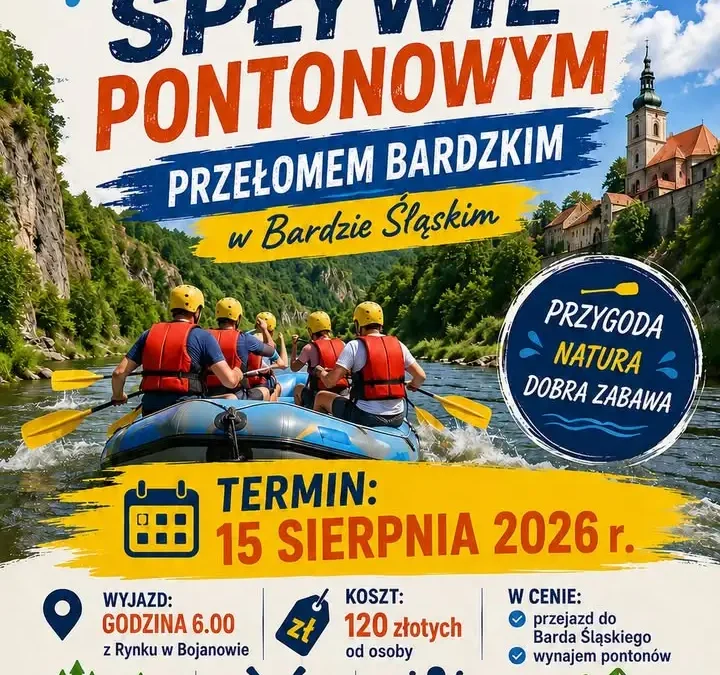 Spływ pontonowy Przełomem Bardzkim – zapisy trwają!