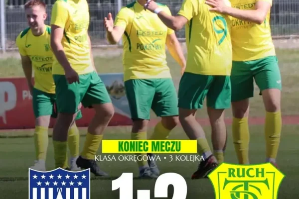 TS Ruch wywozi komplet punktów z Cielczy i zostaje liderem