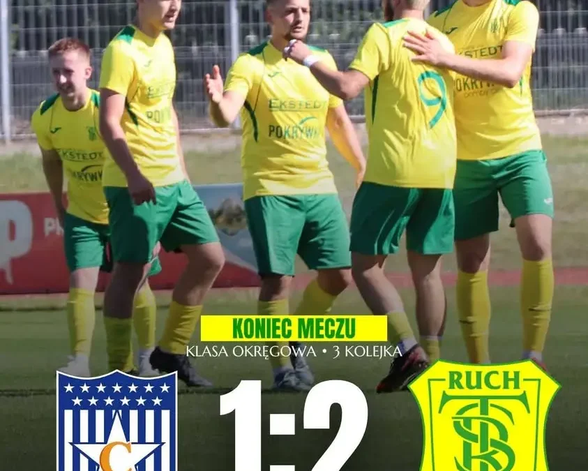TS Ruch wywozi komplet punktów z Cielczy i zostaje liderem