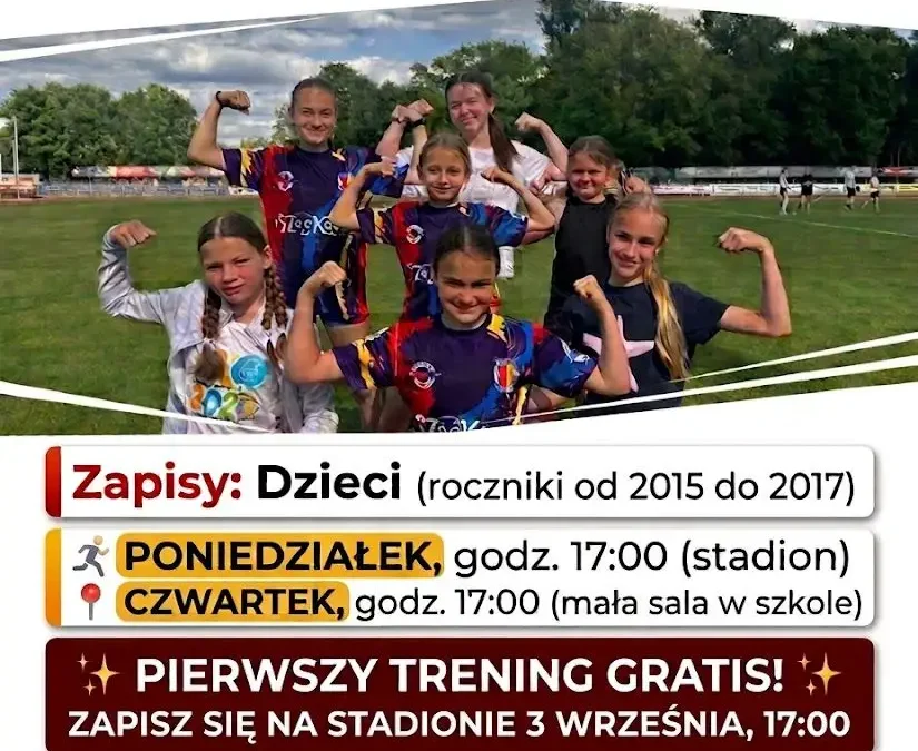Lekkoatletyka dla dzieci w Rydzynie – MUKS Szok Bojanowo ogłasza nabór