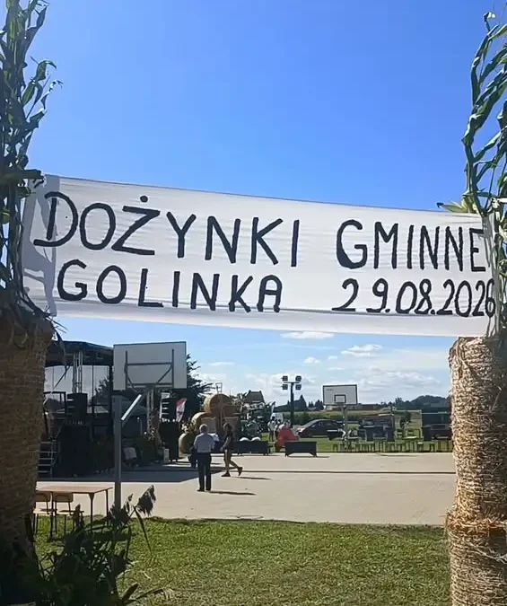 Podziękowania za Gminne Dożynki w Golince