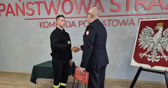 Druh Norbert Przybylski złożył ślubowanie w Państwowej Straży Pożarnej