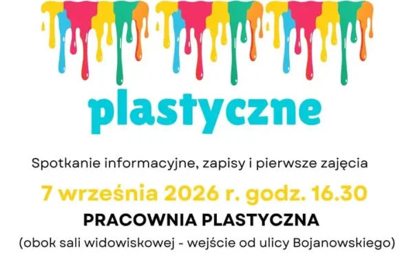 Zapisy na zajęcia plastyczne w Bojanowie – spotkanie informacyjne 7 września