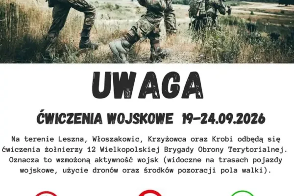 Ćwiczenia wojskowe WOT na terenie Leszna i okolic – 19-24 września