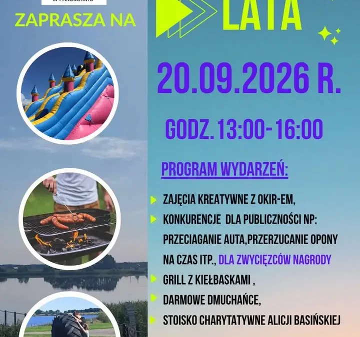 Zakończenie Lata nad zalewem w Pakosławiu – sportowe emocje i charytatywny cel