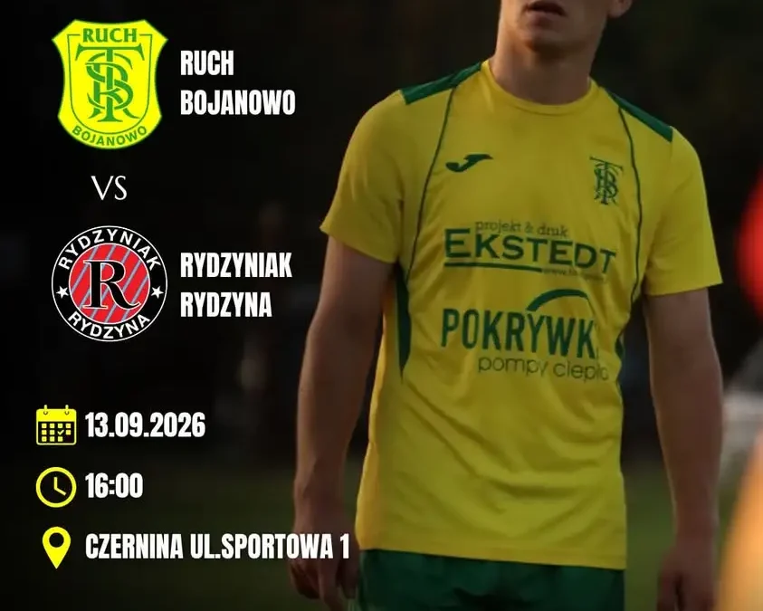 TS Ruch zaprasza na 6. kolejkę Klasy Okręgowej. Mecz w Czerninie