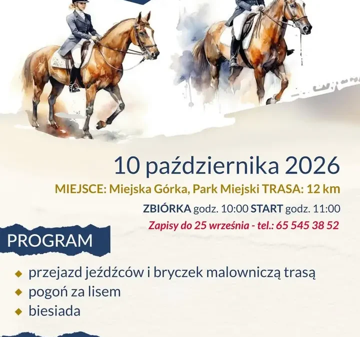 V Powiatowy Hubertus 2026 po raz pierwszy w Miejskiej Górce