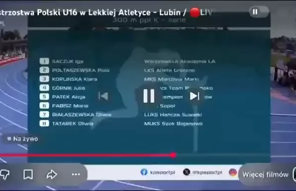 Oliwia Tatarek upadła na ostatnim płotku, ale dobiegła do mety – sportowy dramat w Lubinie