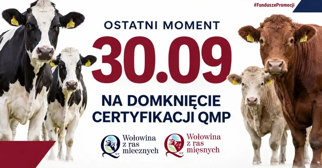Certyfikat QMP: dziś mija termin dla rolników ubiegających się o dopłaty