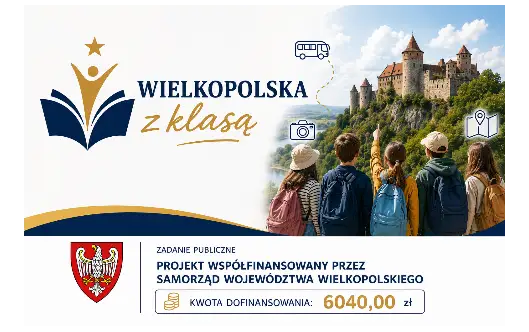 Uczniowie ze Szkaradowa zwiedzili Gołuchów i Dobrzycę dzięki programowi „Wielkopolska z klasą”