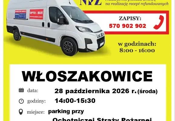 Bezpłatne badania wzroku w Gminie Włoszakowice – 28 października