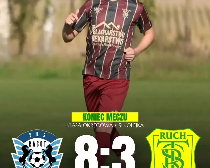PKS Racot rozbił TSRuch Bojanowo 8:3. Kibice nie mają powodów do radości