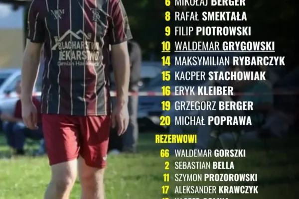 Skład na mecz 9. kolejki Klasy Okręgowej – TS Ruch Zdzieszowice rozpoczyna o 16:00