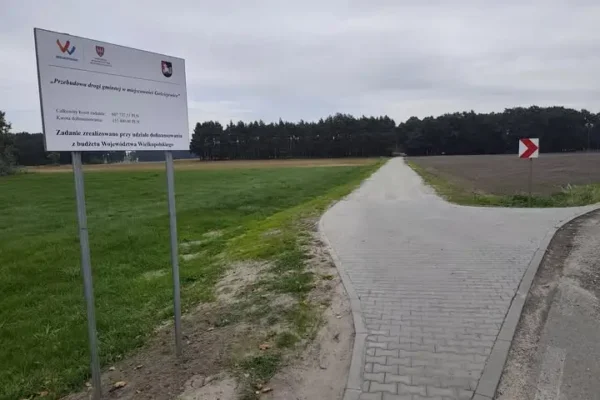 Nowa droga śladowa w Gościejewicach – koniec z błotem i koleinami