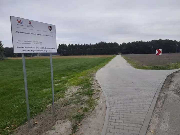 Nowa droga śladowa w Gościejewicach – koniec z błotem i koleinami