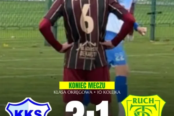 TS Ruch przegrywa w Koźminie Wielkopolskim z liderem 1:3