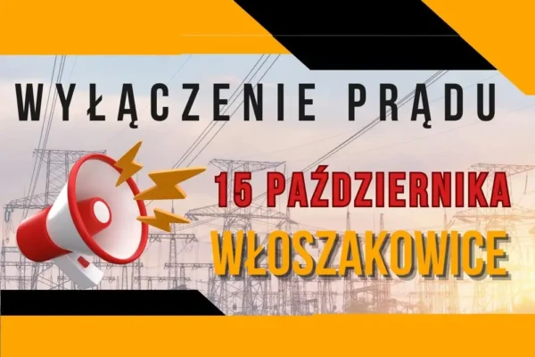 Planowane wyłączenie prądu we Włoszakowicach – 15 października