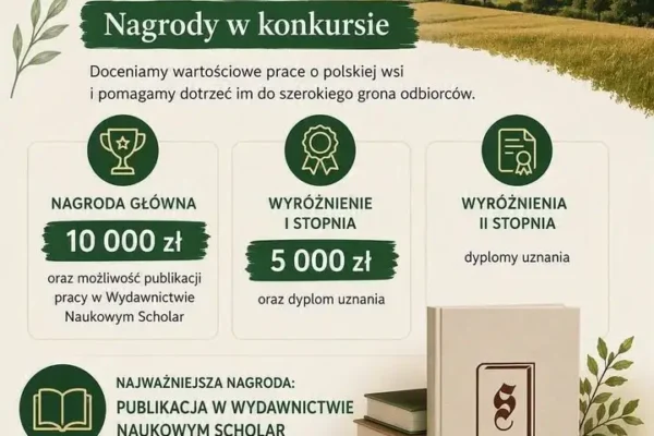 XVIII edycja konkursu „Polska wieś – dziedzictwo i przyszłość” im. prof. Jerzego Wilkina – trwa nabór prac