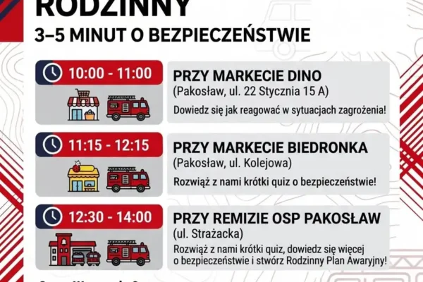 Krajowy Trening Rodzinny w Pakosławiu – quiz o bezpieczeństwie już jutro