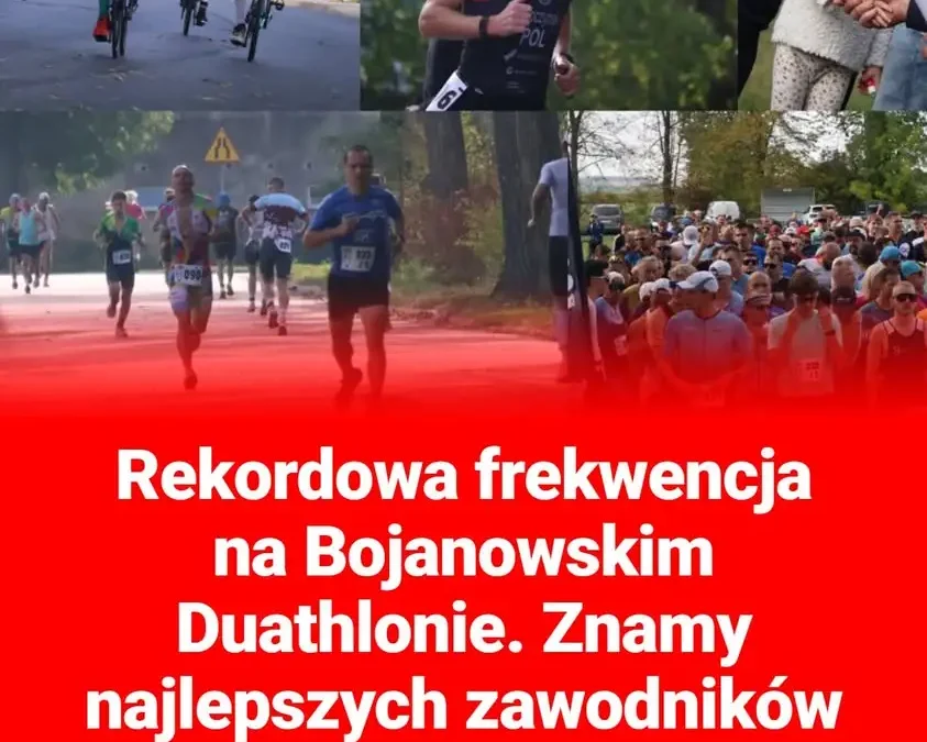 Rekordowa frekwencja na Bojanowskim Duathlonie – 180 zawodników na starcie