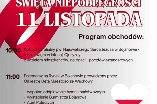 Bojanowo zaprasza na wspólne obchody Święta Niepodległości