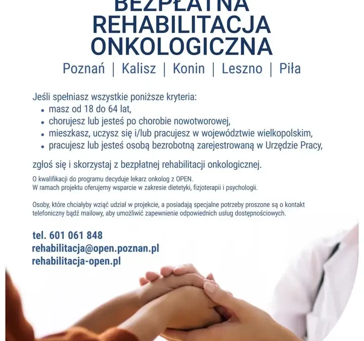 Bezpłatna rehabilitacja onkologiczna „Aktywni mimo raka” – kto może skorzystać?