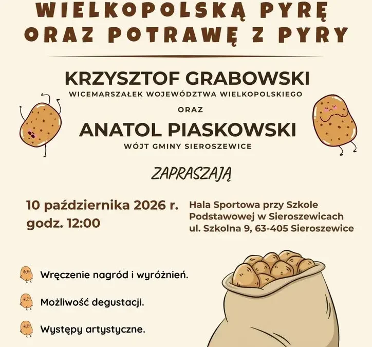 Wielkopolska pyra w roli głównej – konkurs dla KGW w Sieroszewicach